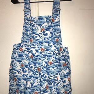Blackmilk magicarp short overalls